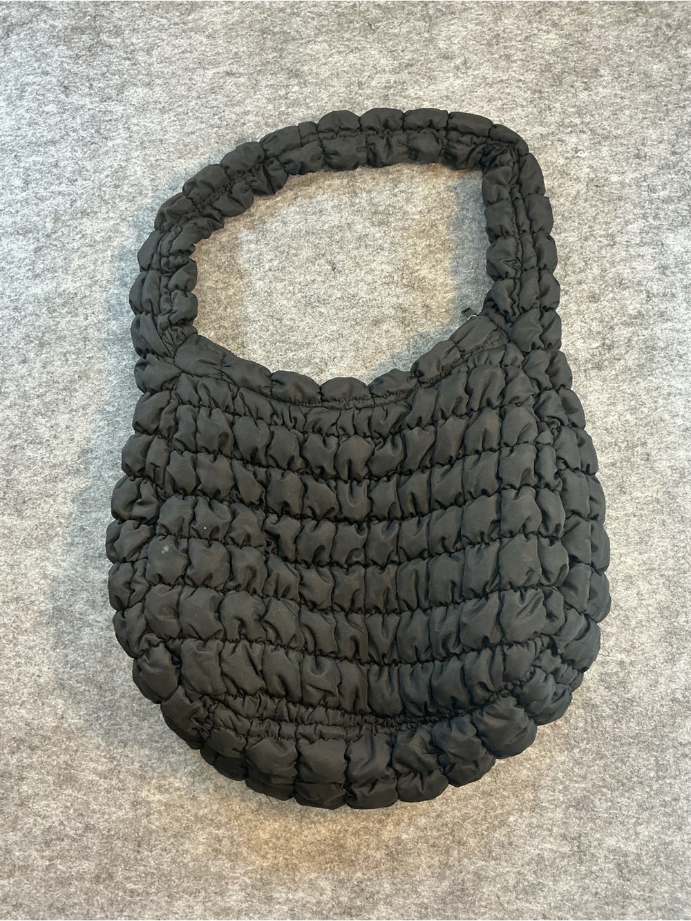 Torrid Black Quilted Gathered Bubble Shoulder Bag
